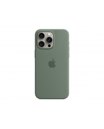 apple Etui silikonowe z MagSafe do iPhonea 15 Pro Max - cyprysowe