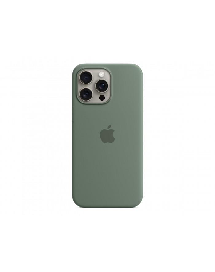 apple Etui silikonowe z MagSafe do iPhonea 15 Pro Max - cyprysowe główny