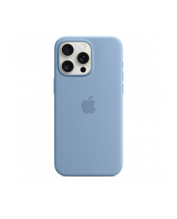 apple Etui silikonowe z MagSafe do iPhonea 15 Pro Max - zimowy błękit