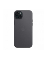 apple Etui z tkaniny FineWoven z MagSafe do iPhonea 15 Plus - czarne - nr 5