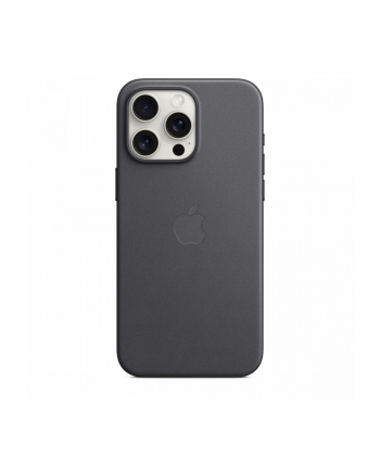 apple Etui z tkaniny FineWoven z MagSafe do iPhonea 15 Pro Max - czarne