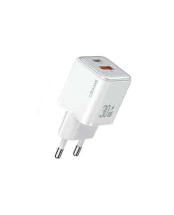 usams Ładowarka sieciowa USB-C+USB-A PD 3.0 30W Fast