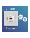 qoltec Ładowarka sieciowa 35W GaN ULTRA | 5-20V | 2.25-3A | 1 x USB typ C PD | 1 x USB | Biała - nr 12