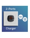 qoltec Ładowarka sieciowa 35W GaN ULTRA | 5-20V | 2.25-3A | 1 x USB typeC PD | 1 x USB | Czarna - nr 13