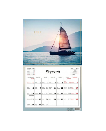 interdruk Kalendarz 2024 jednodzielny Podróże