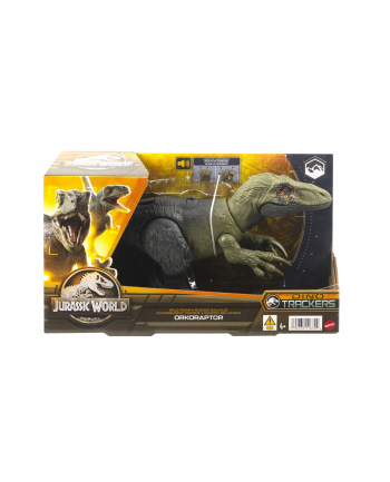 Jurassic World Groźny ryk Dinozaur Orkoraptor HLP21 HLP14 MATTEL