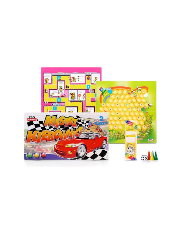 artyk PROMO Gra planszowa 2w1 Mistrz kierownicy - Pszczółki 800428 główny