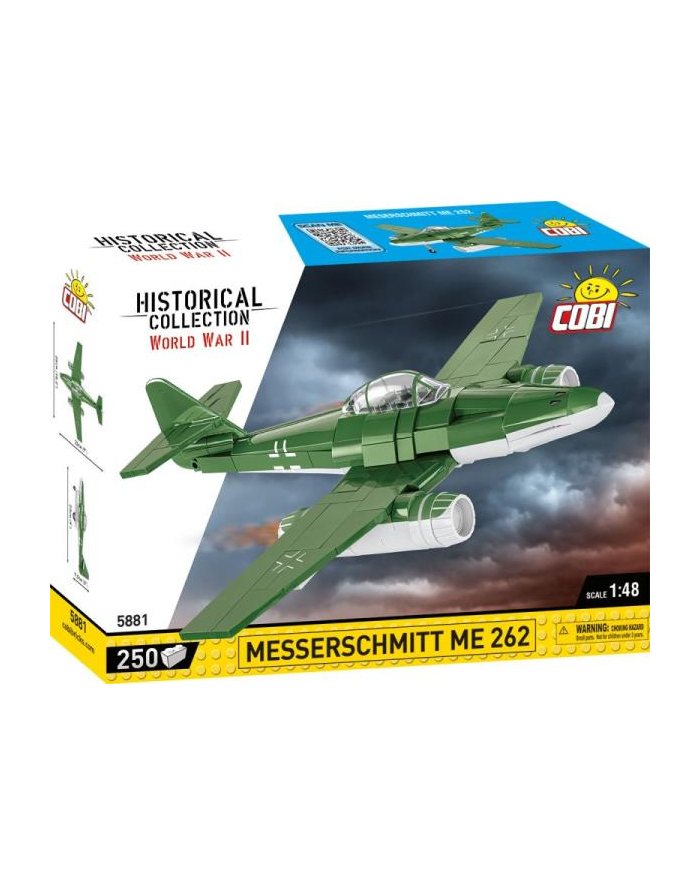 COBI 5881 Historical Collection WWII Messerschmitt Me262 250 klocków główny