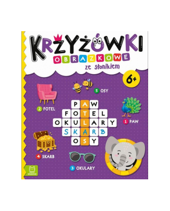 aksjomat Krzyżówki obrazkowe ze słonikiem 6+ nr 1