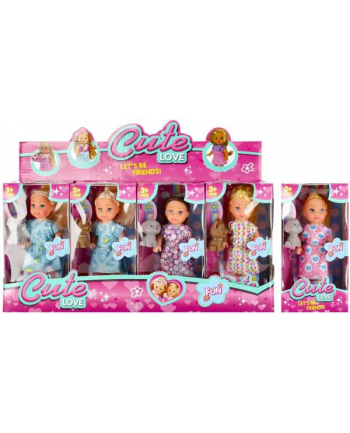 euro-trade Lalka 12cm + akcesoria Piesek mix p12 Mega Creative 499930