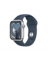 apple Watch Series 9 GPS, 45mm Koperta z aluminium w kolorze srebrnym z paskiem sportowy w kolorze sztormowego błękitu - M/L - nr 1