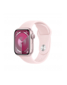 apple Watch Series 9 GPS, 45mm Koperta z aluminium w kolorze różowym z paskiem sportowy w kolorze jasnoróżowym - M/L - nr 1