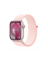 apple Watch Series 9 GPS, 45mm Koperta z aluminium w kolorze różowym z opaską sportową w kolorze jasnoróżowym - nr 1