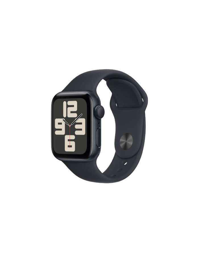 apple Watch SE GPS, 40mm Koperta z aluminium w kolorze północy z paskiem sportowym w kolorze północy - S/M główny