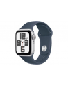 apple Watch SE GPS, 40mm Koperta z aluminium w kolorze srebrnym z paskiem sportowym w kolorze sztormowego błękitu - S/M - nr 1