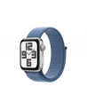 apple Watch SE GPS, 40mm Koperta z aluminium w kolorze srebrnym z opaską sportową w kolorze zimowego błękitu - nr 1