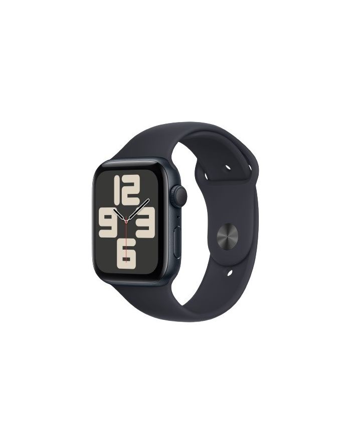 apple Watch SE GPS, 44mm Koperta z aluminium w kolorze północy z paskiem sportowym w kolorze północy - S/M główny