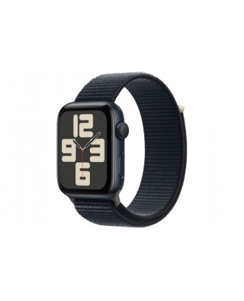 apple Watch SE GPS, 44mm Koperta z aluminium w kolorze północy z opaską sportową w kolorze północy