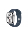 apple Watch SE GPS, 44mm Koperta z aluminium w kolorze srebrnym z paskiem sportowym w kolorze sztormowego błękitu - S/M - nr 1