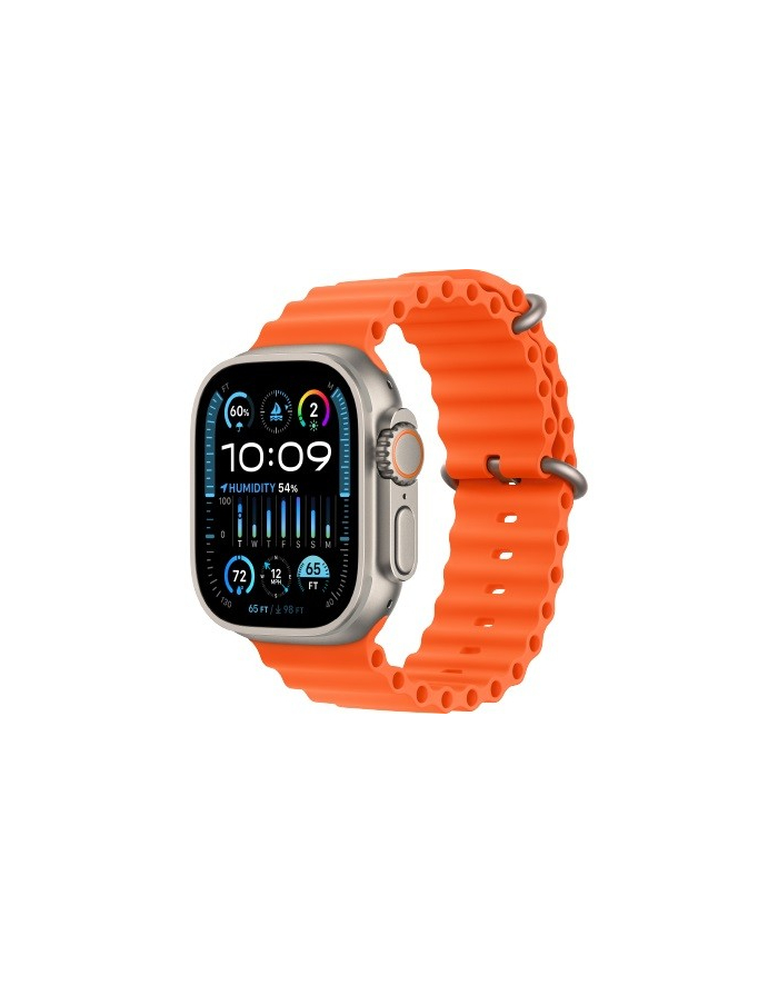 apple Watch Ultra 2 GPS + Cellular, 49mm Koperta z tytanu z paskiem Ocean w kolorze pomarańczowym główny