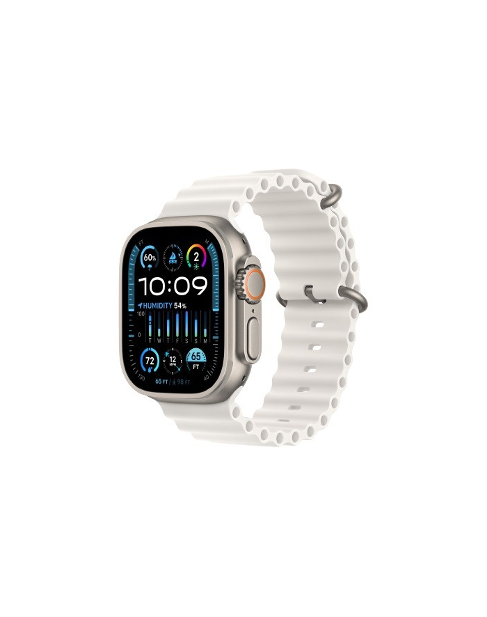 apple Watch Ultra 2 GPS + Cellular, 49mm Koperta z tytanu z paskiem Ocean w kolorze białym główny