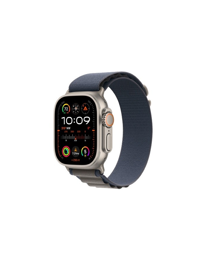 apple Watch Ultra 2 GPS + Cellular, 49mm Koperta z tytanu z opaską Alpine w kolorze niebieskim - S główny