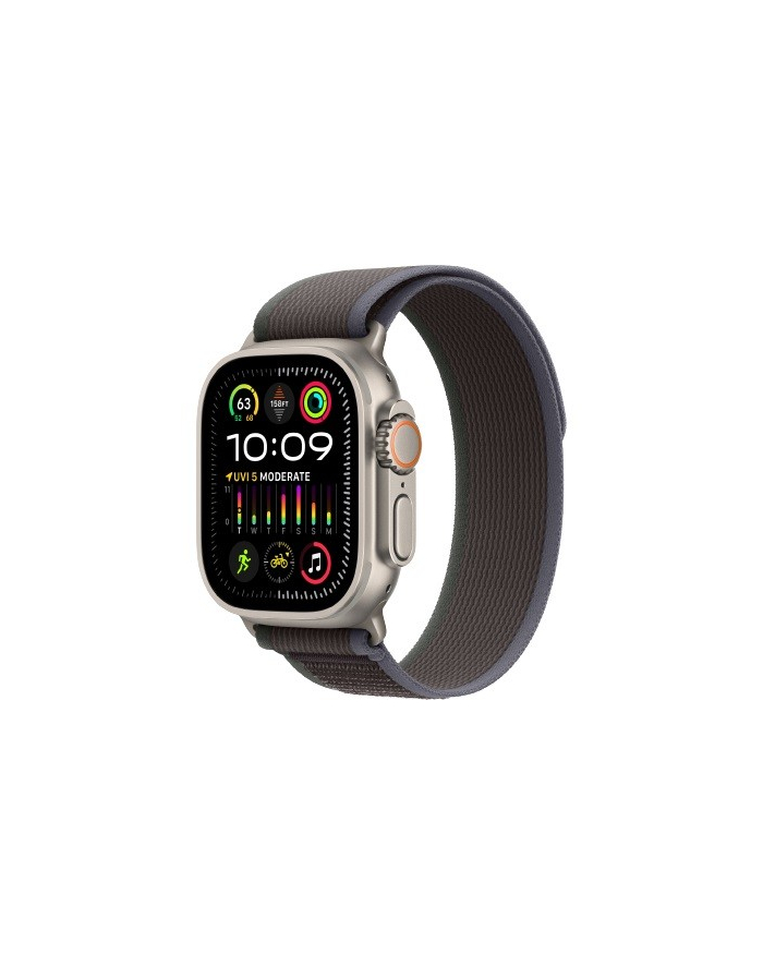 apple Watch Ultra 2 GPS + Cellular, 49mm Koperta z tytanu z opaską Trail w kolorze niebieskim/czarnym - S/M główny