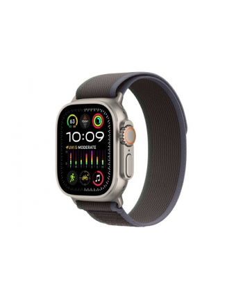 apple Watch Ultra 2 GPS + Cellular, 49mm Koperta z tytanu z opaską Trail w kolorze niebieskim/czarnym - M/L