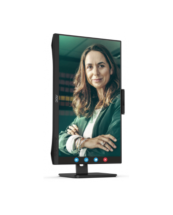 aoc Monitor Q27P3QW 27 cali IPS HDMI DP Pivot Kamera