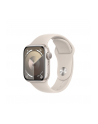 apple Watch Series 9 GPS, 41mm Koperta z aluminium w kolorze księżycowej poświaty z paskiem sportowym w kolorze księżycowej poświaty - M/L - nr 1
