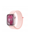 apple Watch Series 9 GPS, 41mm Koperta z aluminium w kolorze różowym z opaską sportową w kolorze jasnoróżowym - nr 1