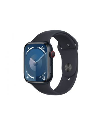 apple Watch Series 9 GPS + Cellular, 45mm Koperta z aluminium w kolorze północy z paskiem sportowym w kolorze północy - S/M