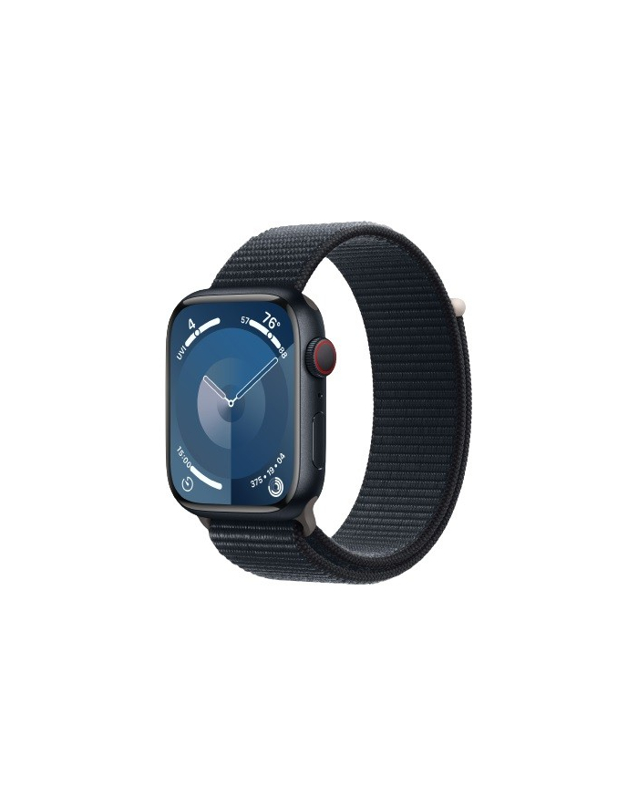 apple Watch Series 9 GPS + Cellular, 45mm Koperta z aluminium w kolorze północy z opaską sportową w kolorze północy główny