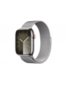 apple Watch Series 9 GPS + Cellular, 45mm Koperta ze stali nierdzewnej w kolorze srebrnym z bransoletą mediolańską w kolorze srebrnym - nr 1