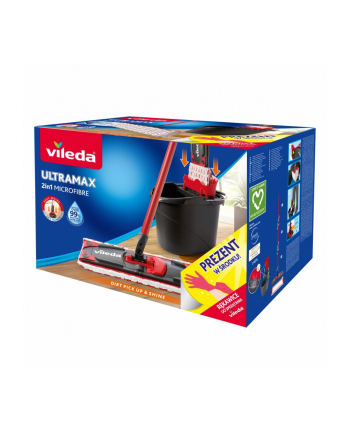 vileda Mop Ultramax BOX + rękawice (mop+wiaderko)