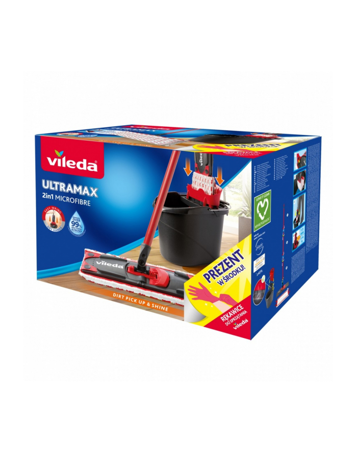 vileda Mop Ultramax BOX + rękawice (mop+wiaderko) główny