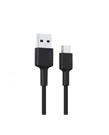 aukey CB-CD30 nylonowy kabel USB C - USB A | 0.9m | 3A | 60W PD | 20V