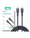 aukey CB-KCC102 kevlarowy kabel USB C - USB C | 1.8m | 5A | 100W PD | 20V - nr 1