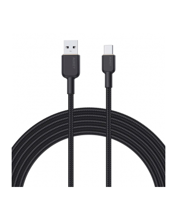 aukey CB-NAC1 nylonowy kabel USB C - USB A | 1m | 3A | 60W PD | 20V