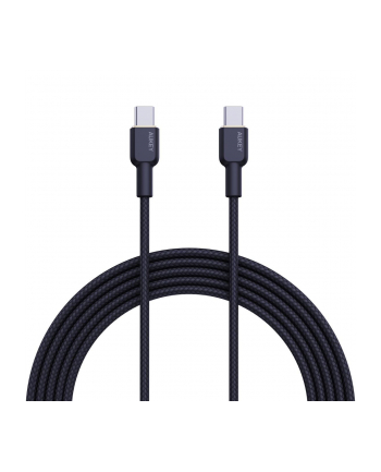 aukey CB-NCC2 nylonowy kabel USB C - USB C | 1.8m | 3A | 60W PD | 20V