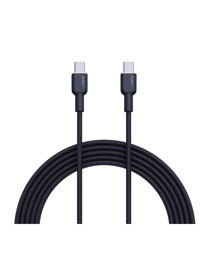 aukey CB-NCC2 nylonowy kabel USB C - USB C | 1.8m | 3A | 60W PD | 20V główny