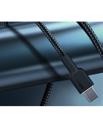 aukey CB-NCC2 nylonowy kabel USB C - USB C | 1.8m | 3A | 60W PD | 20V