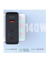 aukey PA-B7O Omnia II GaN ładowarka sieciowa 3xUSB (2xUSB C+1xUSBA) 140W PD3.1 PPS (wersja europejska)/US/UK - nr 18