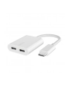 belkin Adapter Dual USB-C Audio + Charge Rockstar białe - nr 14