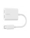 belkin Adapter Dual USB-C Audio + Charge Rockstar białe - nr 7