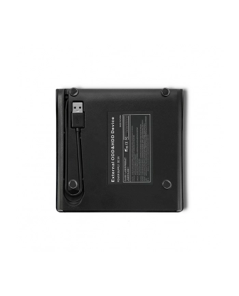 qoltec Nagrywarka DVD-RW zewnętrzna | USB 3.0 | Czarna
