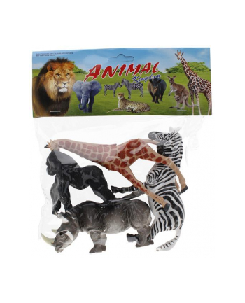 euro-trade Zwierzęta dzikie figurki 4szt Animal Kingdom Mega Creative 524079
