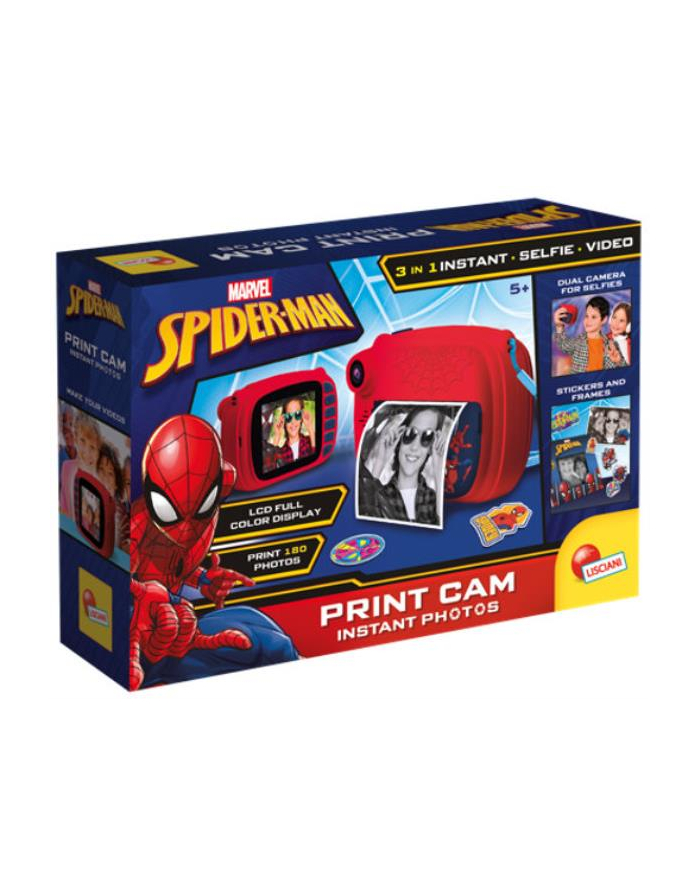 lisciani giochi PROMO Aparat fotograficzny natychmiastowe zdjęcia 3w1 PRINT CAM Spiderman 104024 LISCIANI główny