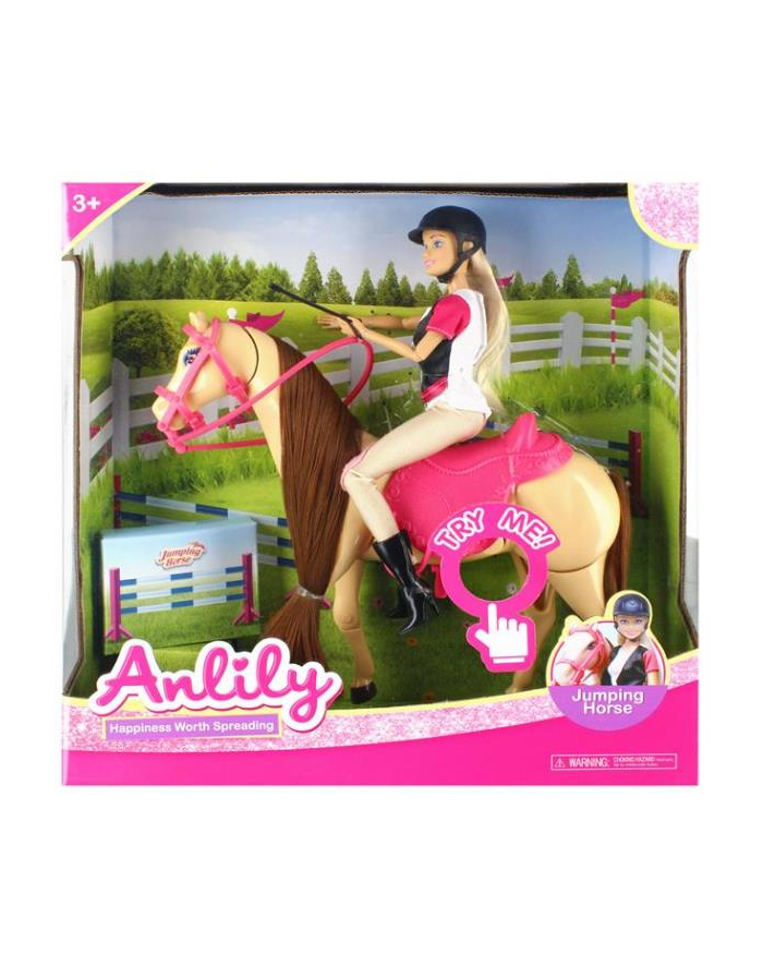 euro-trade Lalka 29cm Anlily z koniem i akcesoriami Mega Creative 523302 główny