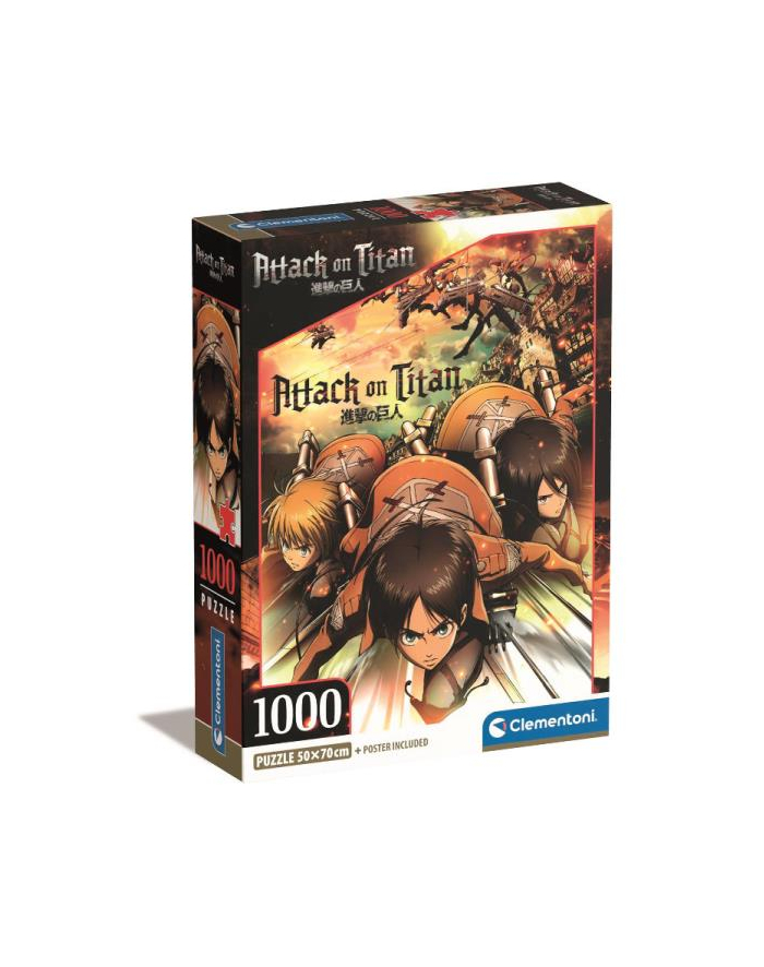 Clementoni Puzzle 1000el Anime Attack on Titans 39923 główny